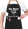 Gifts for Boyfriend, Husband Gag Gifts from Wife, Fathers Day, Birthday Gifts for Men, Naughty Gifts for Him, Anniversary Mens Funny Gifts Gag Gifts - Kitchen Chef Apron w Pockets