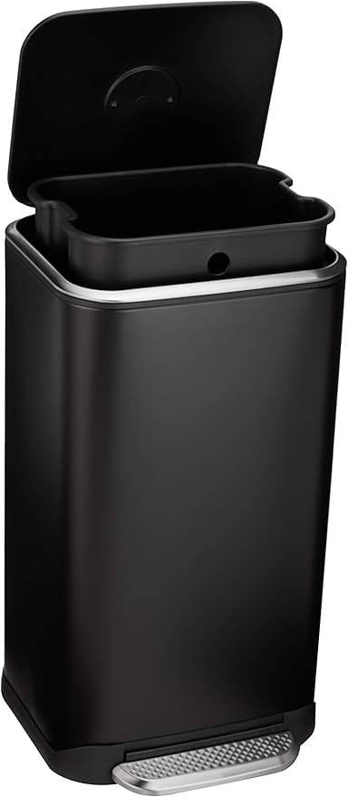 Amazon Basics Rectangular Metal Trash Can - Image 4
