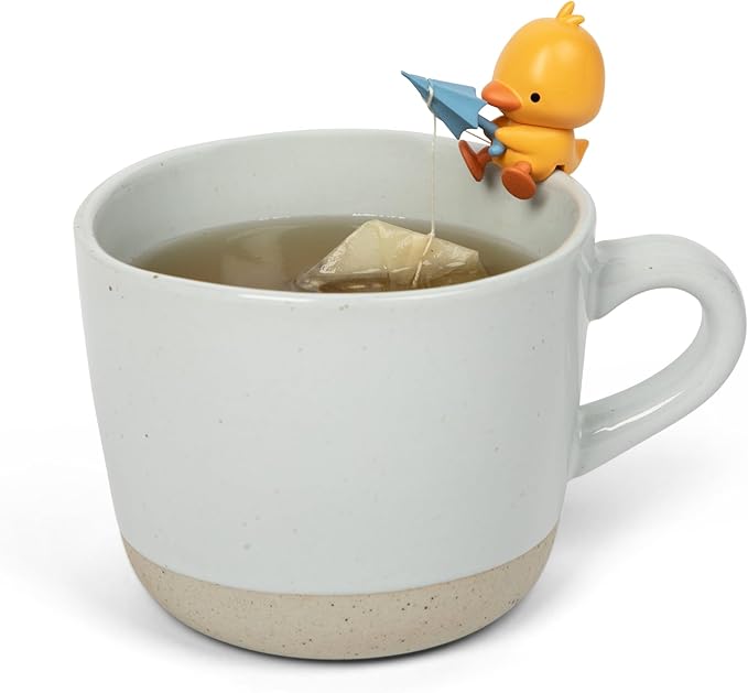 Tea Mates - 1pc Cute Fishing Duck - Tea Bag Holder and String Rest - Tea - Image 2
