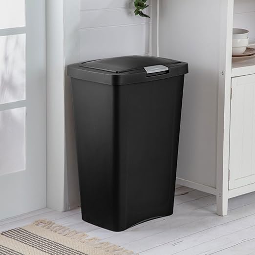Sterilite 13 Gallon TouchTop Narrow Plastic Wastebasket - Image 6