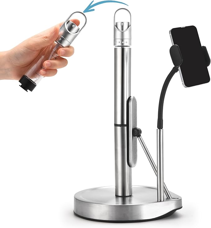 Paper Towel Holder with Spray Bottle - Image 8