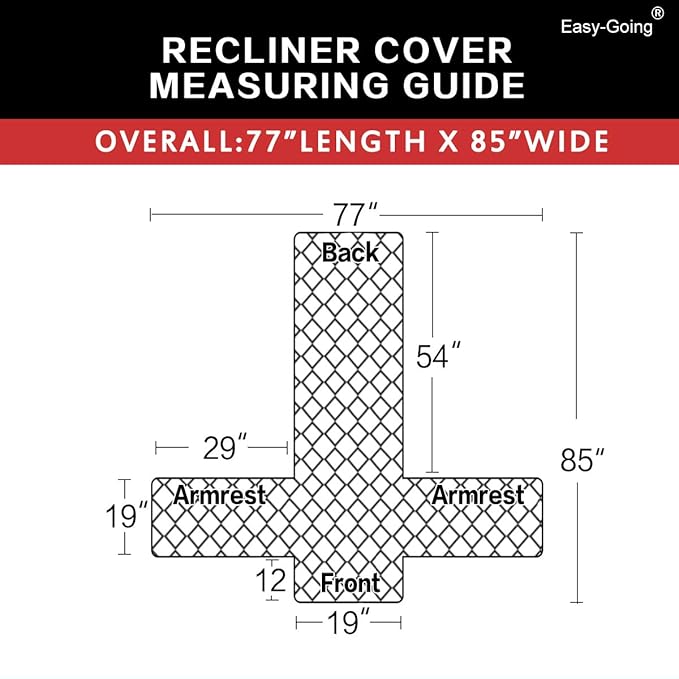 Easy-Going Recliner Sofa Slipcover Reversible Sofa Cover Water Resistant Couch - Image 5