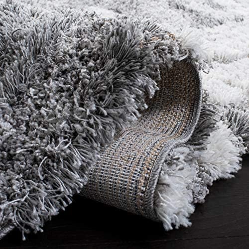 SAFAVIEH Horizon Shag Rug 5'3"x7'7", Soft Plush Modern Grey...