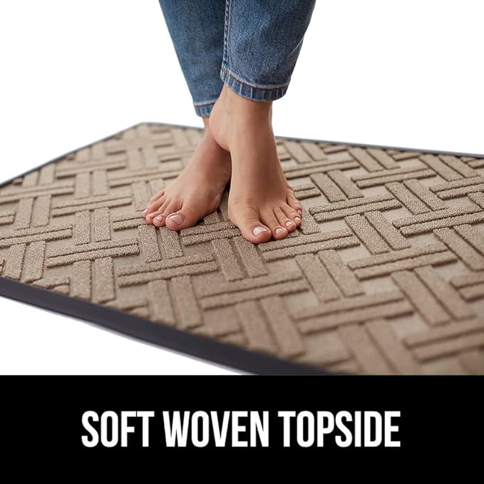 GORILLA GRIP 100% Waterproof All-Season WeatherMAX Doormat 35x23, US Designed - Image 8