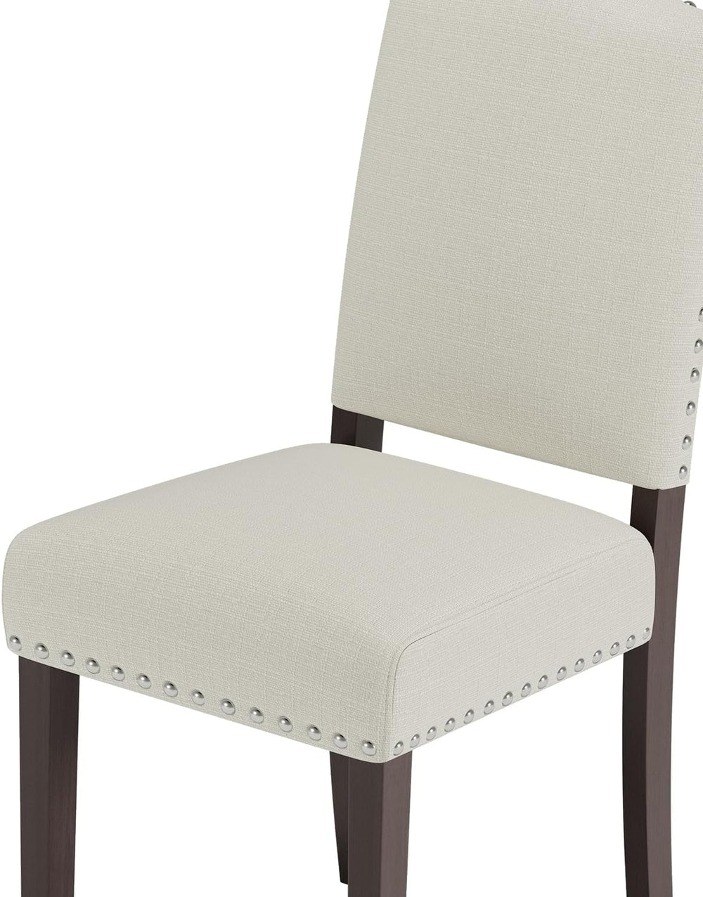 Upholstered Dining Chairs Set of 2 with Thickened Seat Cushion