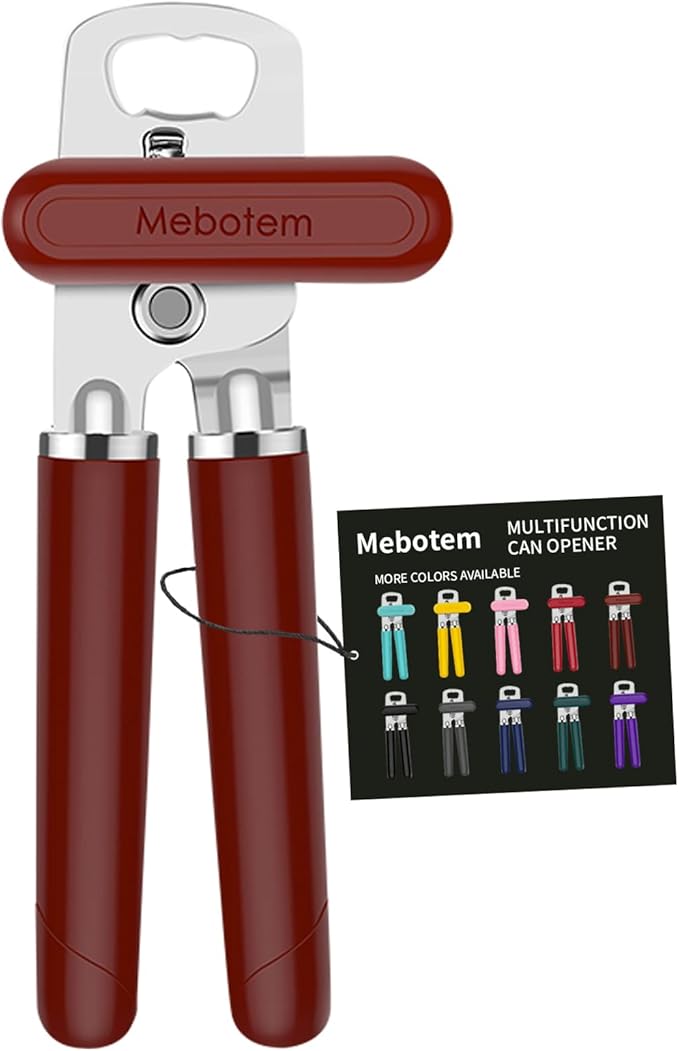 Mebotem 10 Colors Can Opener Manual Handheld Heavy Duty Hand Can Opener Smooth by Mabotem