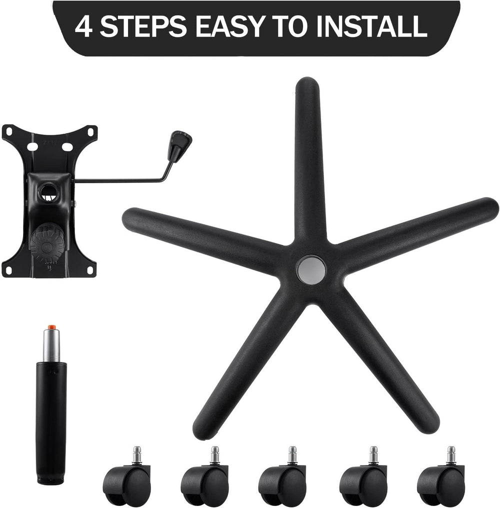 Topdeep 28" Swivel Chair Base Replacement, Office Chair Base, 350 Pounds...