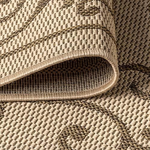 JONATHAN Y Vintage Filigree Indoor Outdoor Area Rug 8X10 Beige/Brown, Charles...