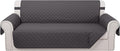 Reversible 4 Seater Sofa Cover 91 Inch Large Couch Cover Furniture Protector by LuxshareHome