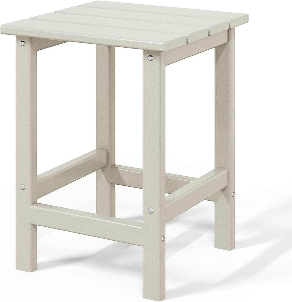 WestinTrends Malibu 14" Square Outdoor Side Table for Adirondack Chair