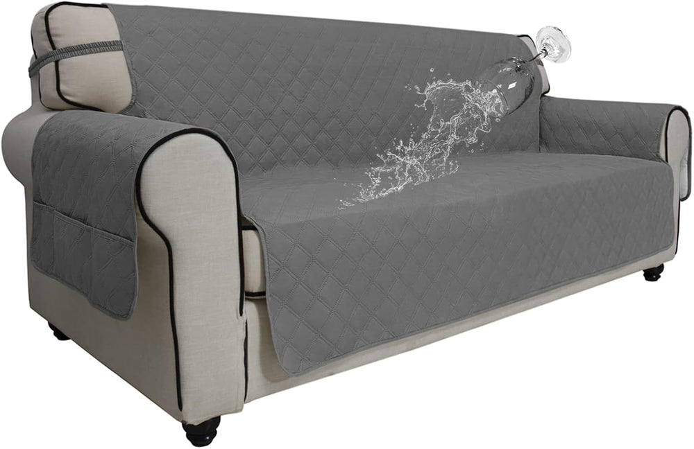 Easy-Going Waterproof Non-Slip Couch Cover, Oversized Sofa, Grey