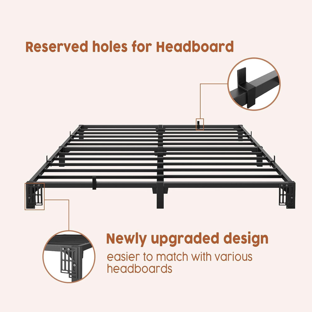 GarveeHome 6 Inch Full Bed Frame, Heavy Duty Metal Platform Bed Frame with Ir...
