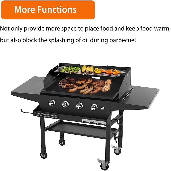 Universal Wind Guard and Warming Rack Fit