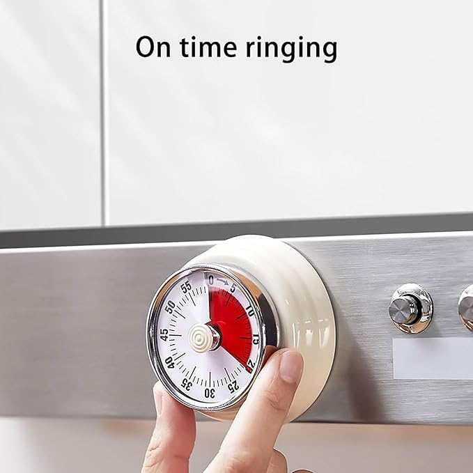Elegant Stainless Steel Vintage Kitchen Timer - Image 6