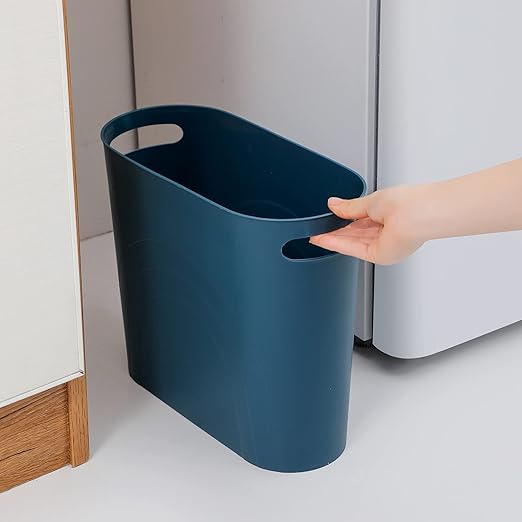 rejomiik Small Trash Can, Slim Garbage Can Plastic Waste Basket - Image 3