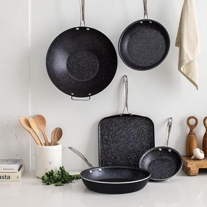 Nordic Ware Basalt Aluminized Steel Spun Wok, Ceramic Coating - Image 8