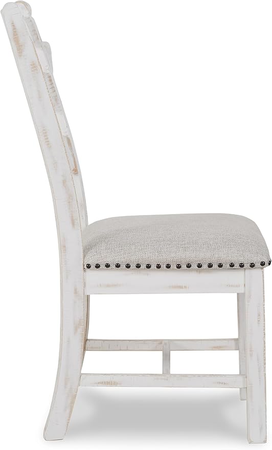 Signature Design by Ashley Valebeck Farmhouse Cushioned Dining Chair, 2 Count...