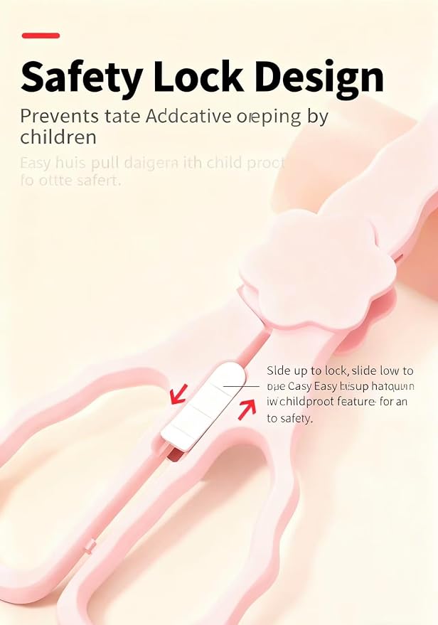 Baby Food Scissors with Travel Case, Portable Stainless Steel Shears with - Image 2