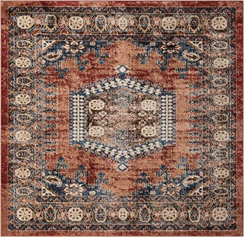 Unique Loom Utopia Collection Area Rug - Larissa (7' 10" Square, Ter...