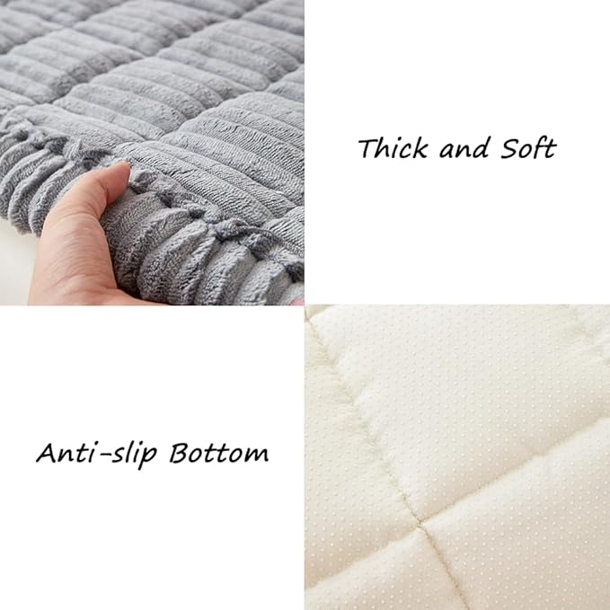 Couch Cover for Dogs Washable, Fuzzy Pet Couch Covers for 3 Cushion Sofa Pet - Image 5