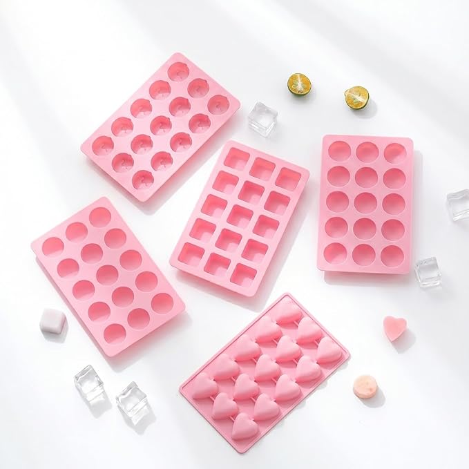 Cute Ice Cube Trays Silicone Chocolate Mold Wax Melt Molds Easy Release Ice - Image 4