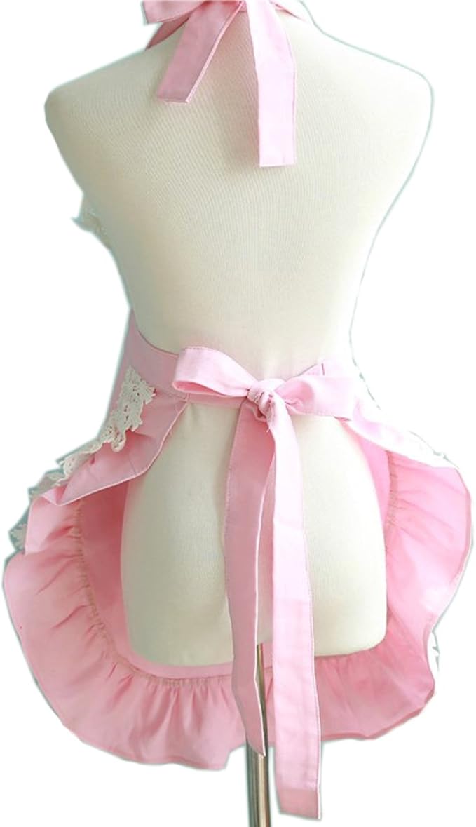 Hyzrz Lovely Home Work Adjustable Apron Cake Kitchen Cooking Women Girls Aprons - Image 2