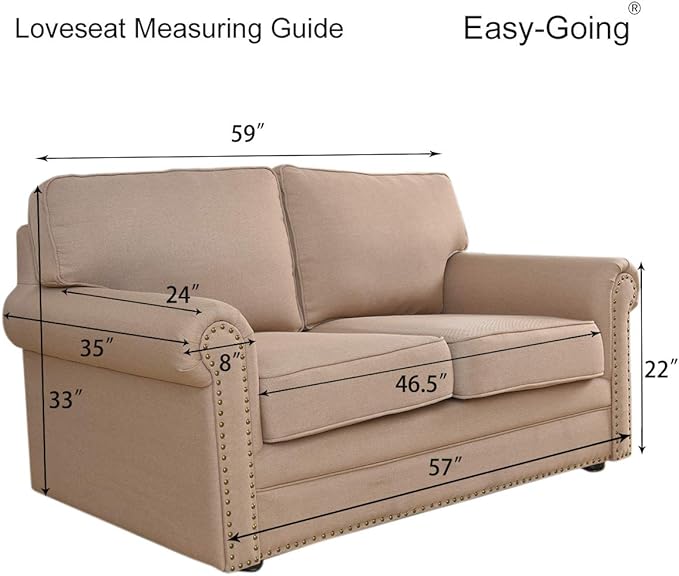 Easy-Going Reversible Loveseat Couch Cover - Image 7