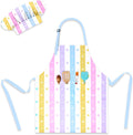 Kids Aprons for Cooking, Toddler Apron for Girls with Pockets Apron for Kid | Cooking Baking Painting Crafting Art Gardening Adjustable