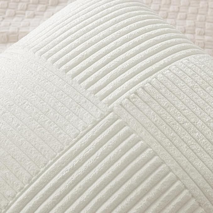 MIULEE White Decorative Throw Pillow Covers 18x18 Inch - Image 2
