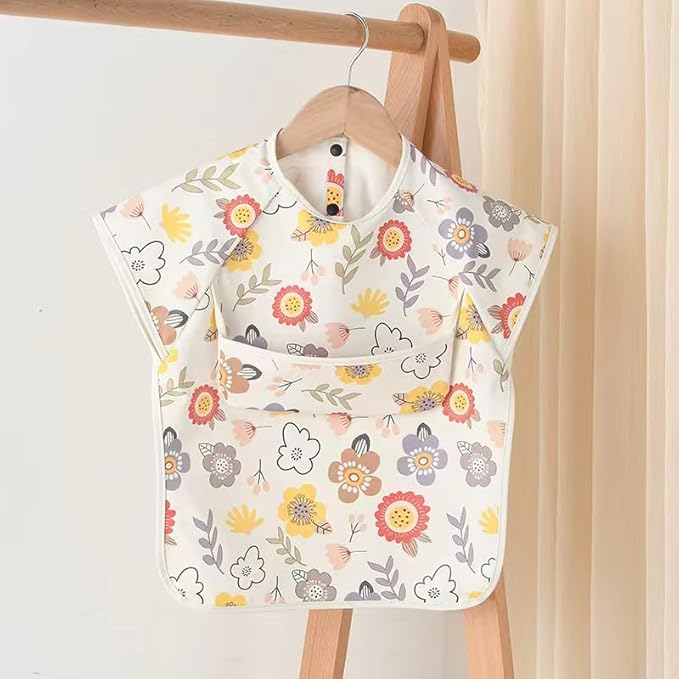 Waterproof Baby Bibs, Infant Toddler Extra Cover Feeding Bib - Image 9