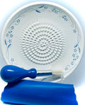 BonCera, All-in-one Premium Ceramic Garlic Grater Plate 4-Piece Set by BonCera
