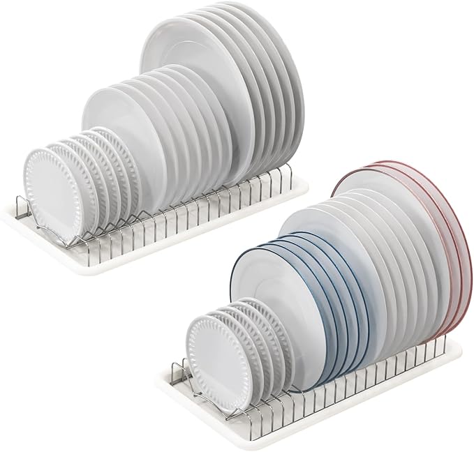 Simple Houseware 2 Pack Stainless Steel Plate Drying Rack by SimpleHouseware