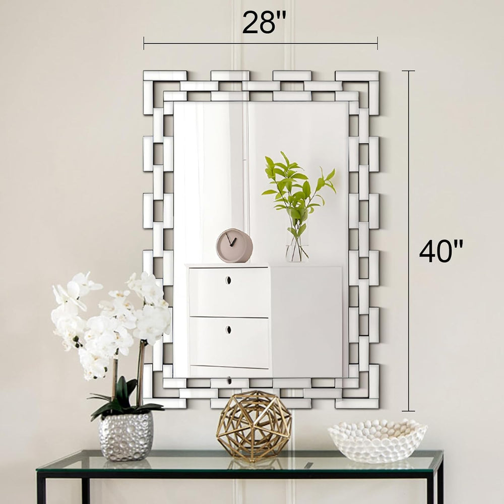 Chende Decorative Mirrors for Wall, 40''X28'' Large Bathroom ...