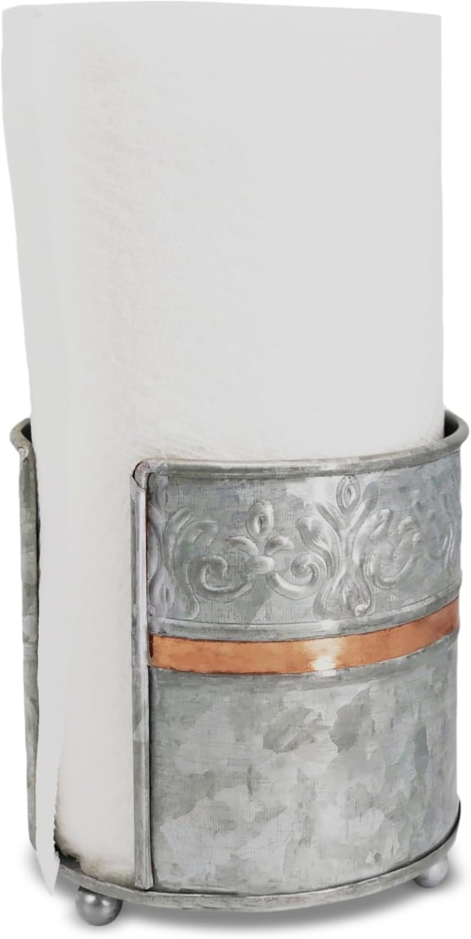 Autumn Alley Farmhouse Galvanized Kitchen Paper Towel Holder – Vintage Style by AutumnAlley