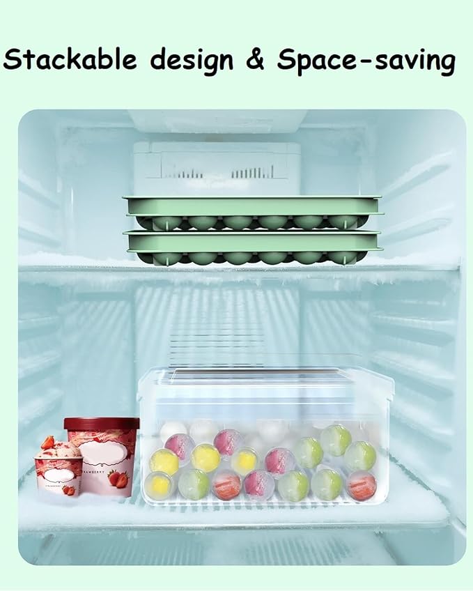 Mini Ice CubeTray with Lid & Storage Bin - Image 6