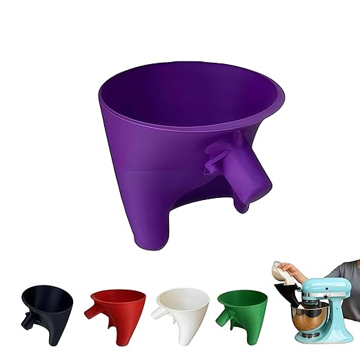 Flour Funnel for KitchenAid Mixer 5 Qt, Anti-Splash Attachment for Tilt-Head by LWOGDFlourFunnelforKitchenAidMixer