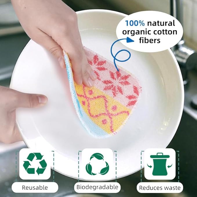 Amarelle Scrub, Eco-Friendly Reusable Dish Scrubbers - Image 5