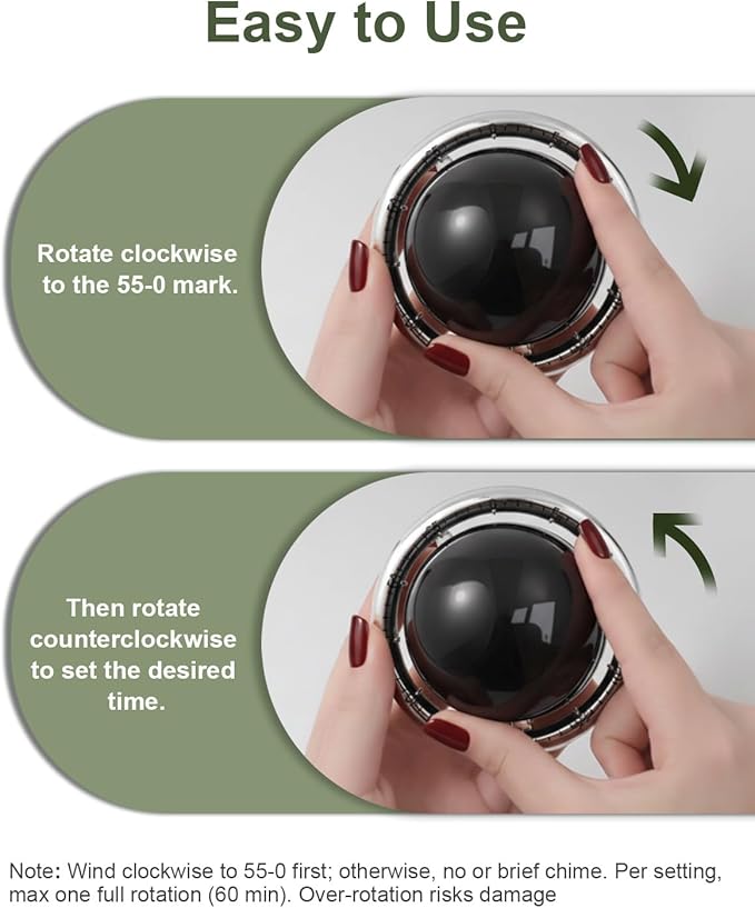 Kitchen Timer, 60-Minute Mechanical Timer - Image 7
