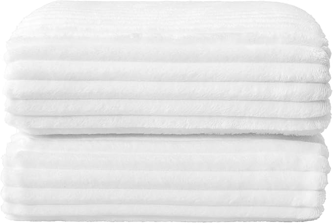 BEDELITE Fleece Throw Blanket for Couch – 3D Ribbed Jacquard Soft and Warm - Image 8