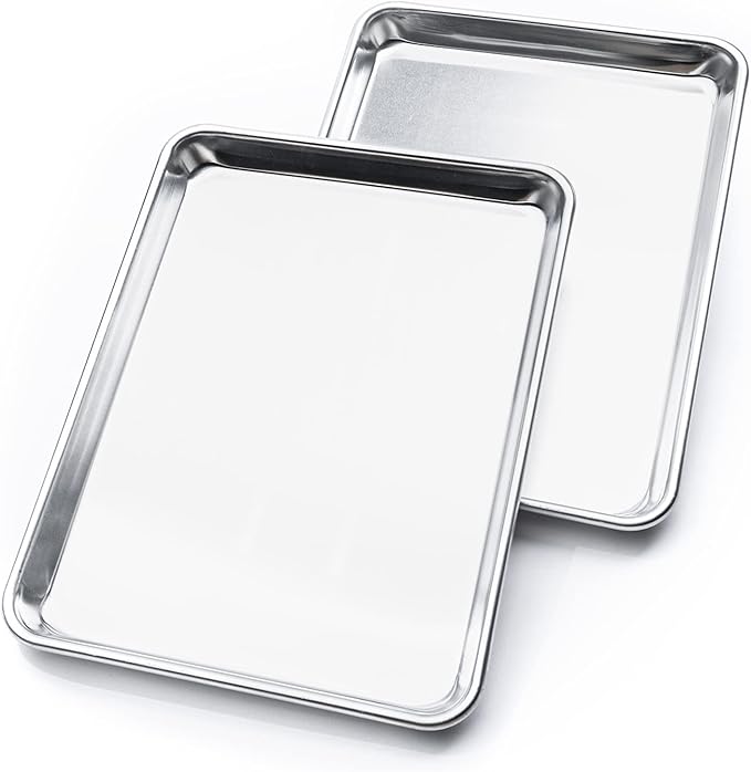 KITCHENATICS Aluminum Half Sheet Size Baking Pans, Nonstick Cookie Sheets by KITCHENATICS