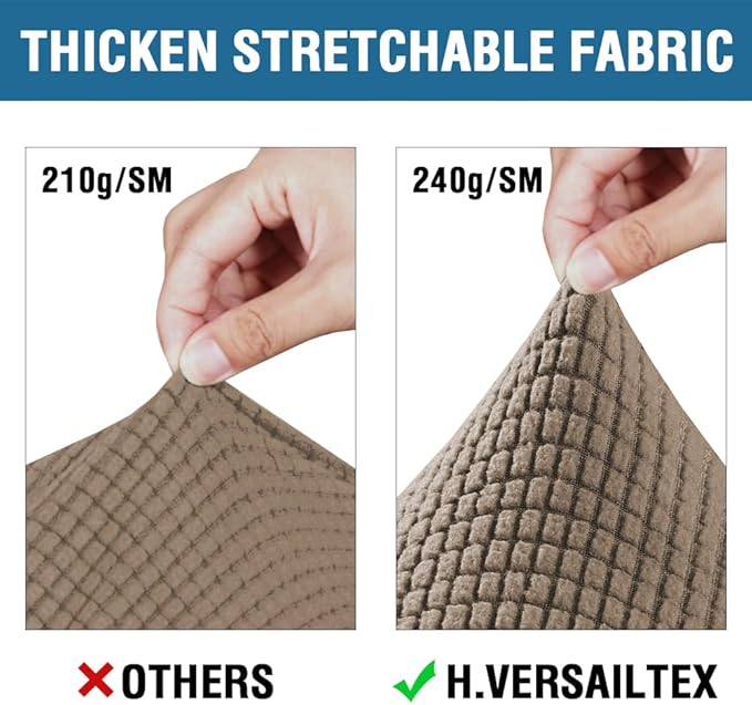 H.VERSAILTEX 4 Piece Stretch Sofa Covers - Image 3
