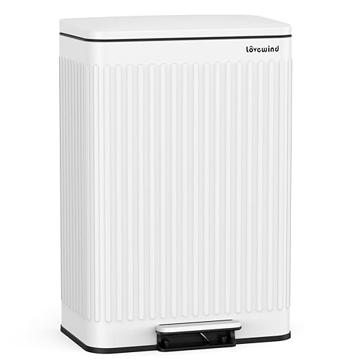 Lovewind 60 Liter/ 16 Gallon Stainless Steel Trash Can by LOVEWIND