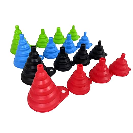 Set of 4 Silicone Collapsible Kitchen Funnel - Image 3