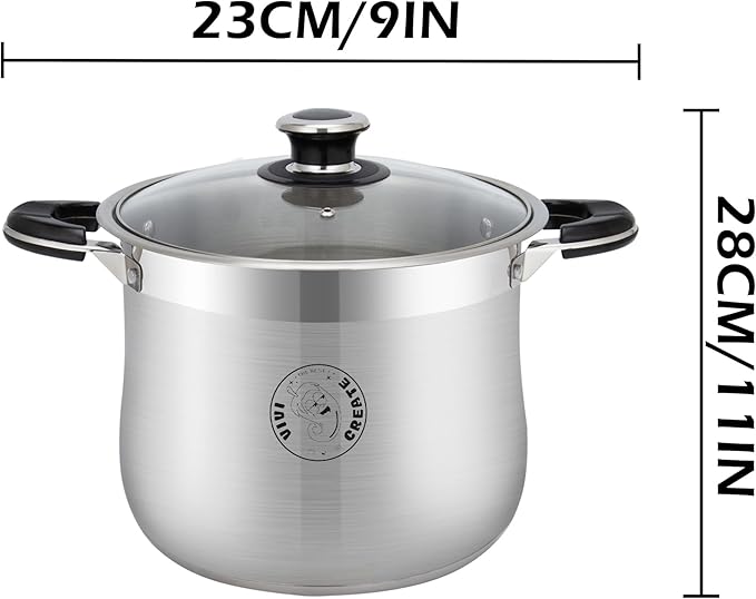 Vivicreate 14.5 Quart Stainless Steel Stock Pot - Image 2