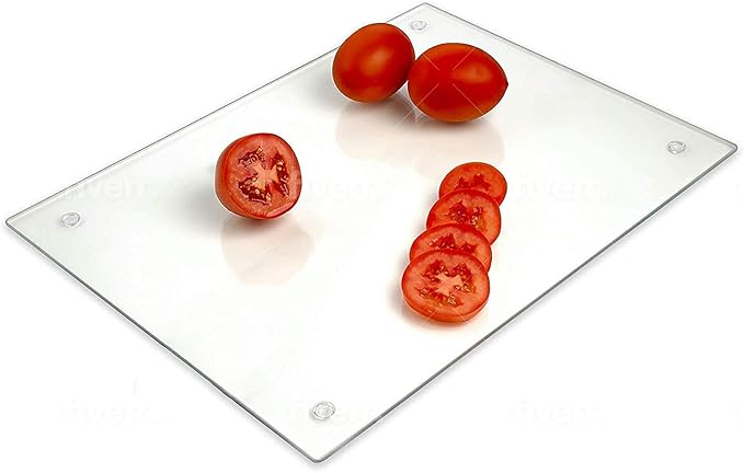 Tempered Glass Cutting Board Long Lasting Clear Glass Scratch, Shatter Resistant - Image 3