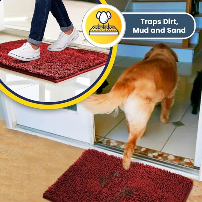 Muddy Mat® | Super Absorbent Door Mat Indoor, Microfiber Quick Dry Chenille - Image 3