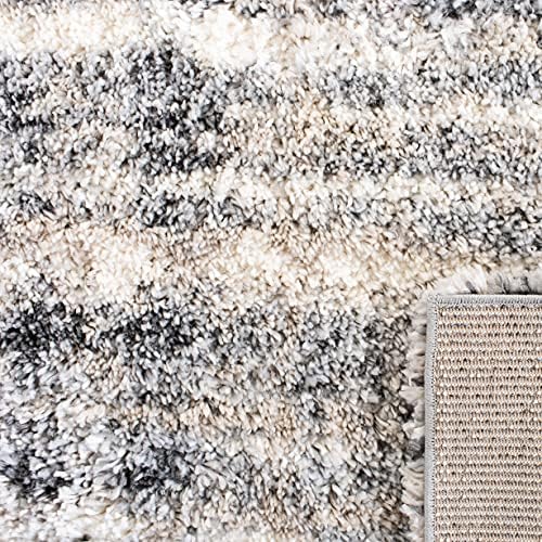 SAFAVIEH Fontana Shag Collection Area Rug - 6'7" x 9', Grey &amp...