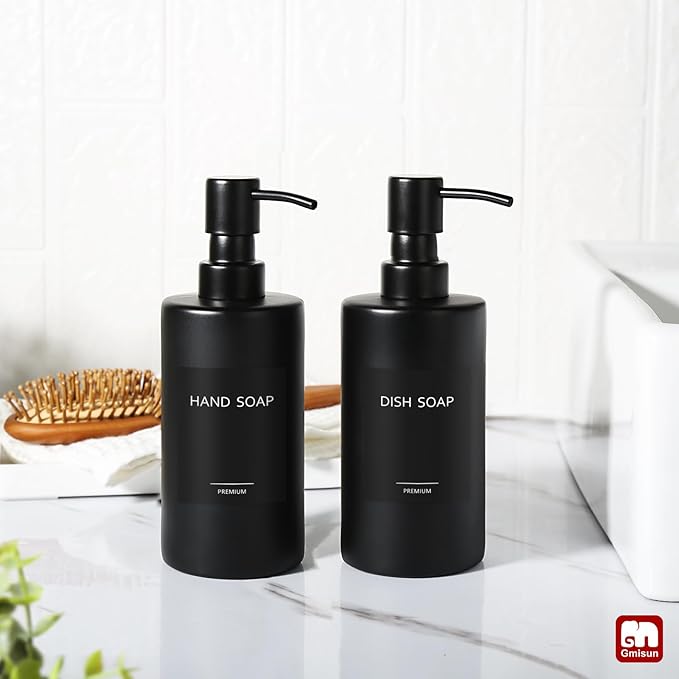 GMISUN Black Soap Dispenser, Hand Soap Dispenser Bathroom, Hand and Dish - Image 6