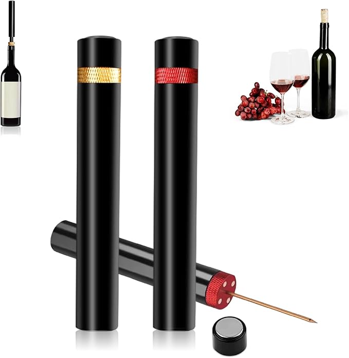 2pcs Arropop Wine Opener, Travel Portable Pocket Air Pressure Pump Bottle Open by TQBAJ