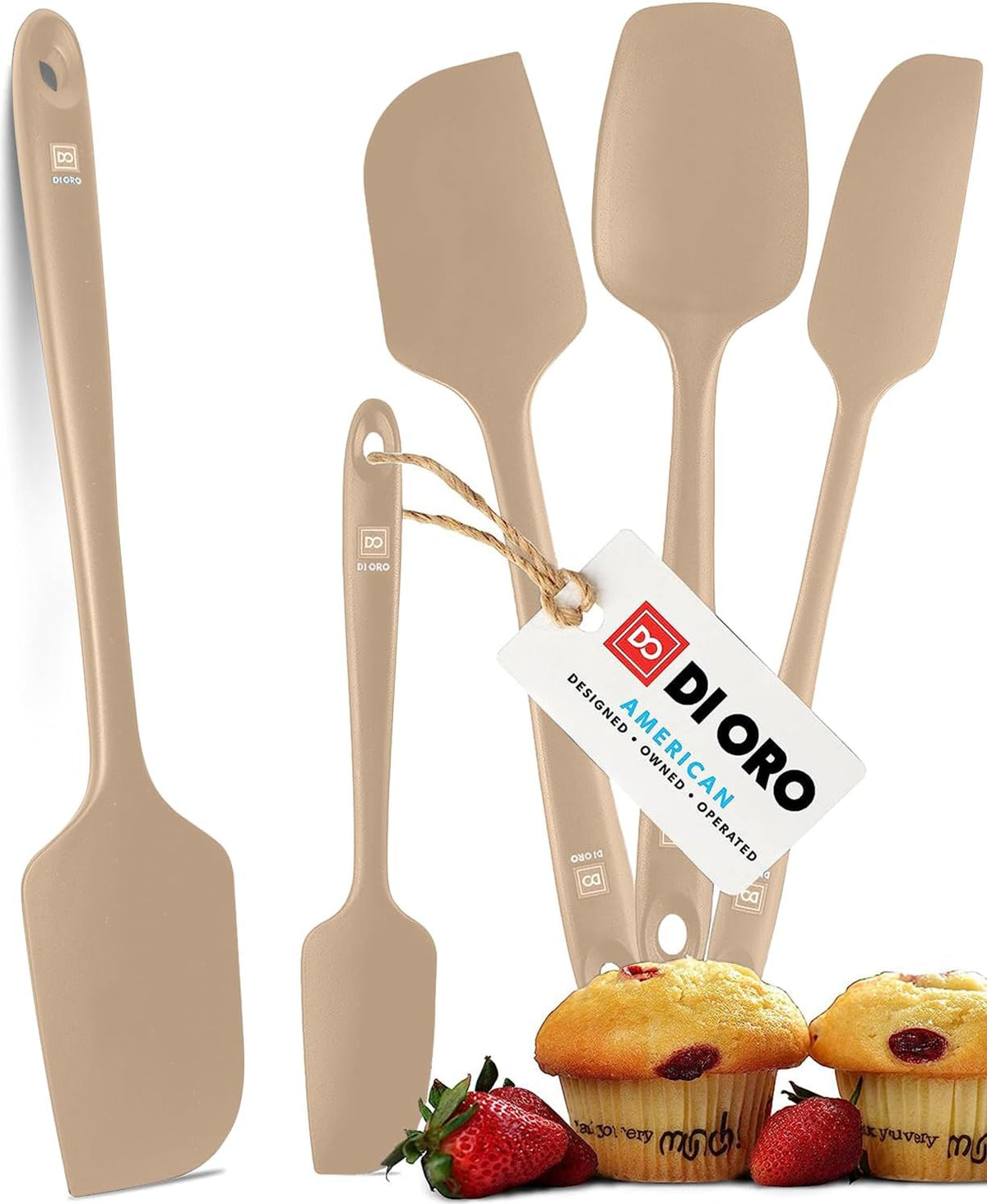 DI ORO Silicone Spatula Set (5-Pc)